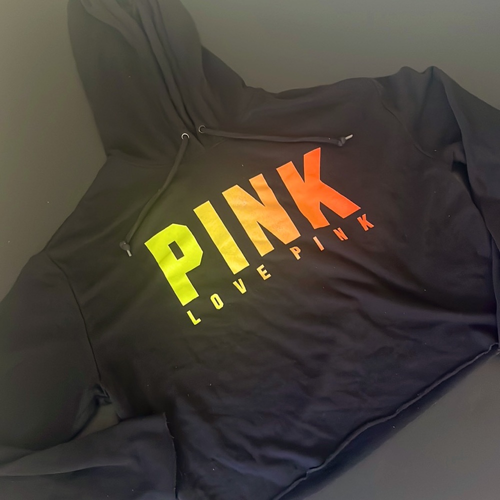 PINK cropped sweatshirt size M